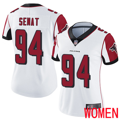 Atlanta Falcons Limited White Women Deadrin Senat Road Jersey NFL Football #94 Vapor Untouchable->women nfl jersey->Women Jersey